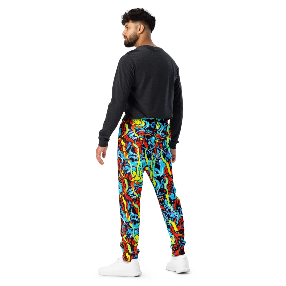 Electric Molten on Men's Joggers — Back