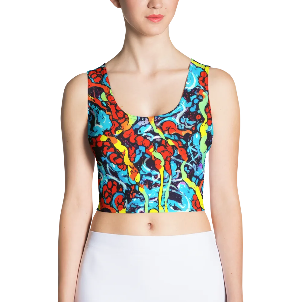 Electric Molten on Crop Top — Front