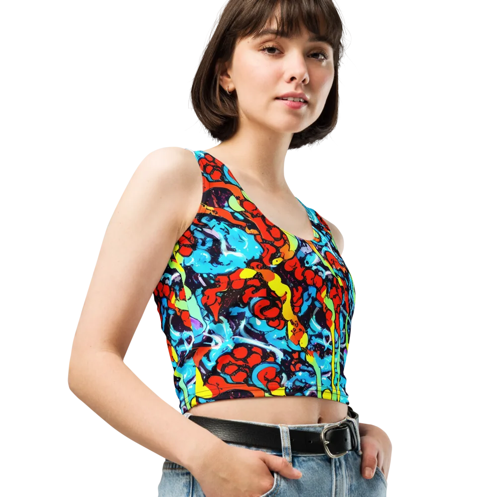 Electric Molten on Crop Top — Right Front