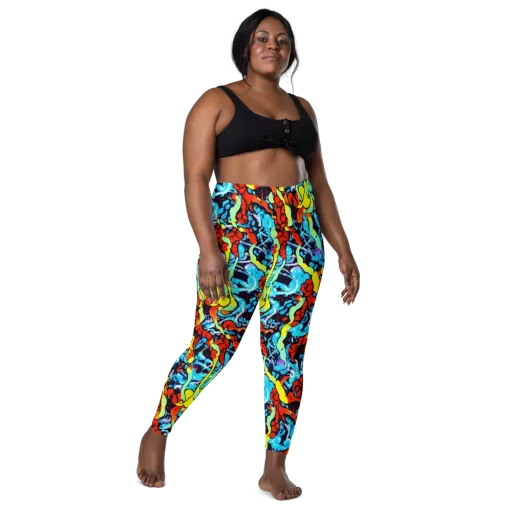 Electric Molten on a Leggings with Pockets