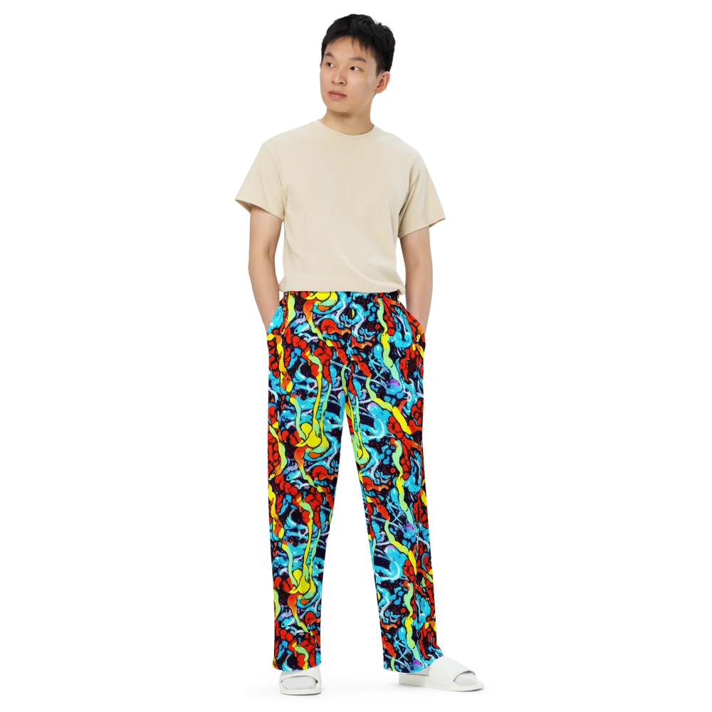 Electric Molten on Wide-Leg Pants — Front