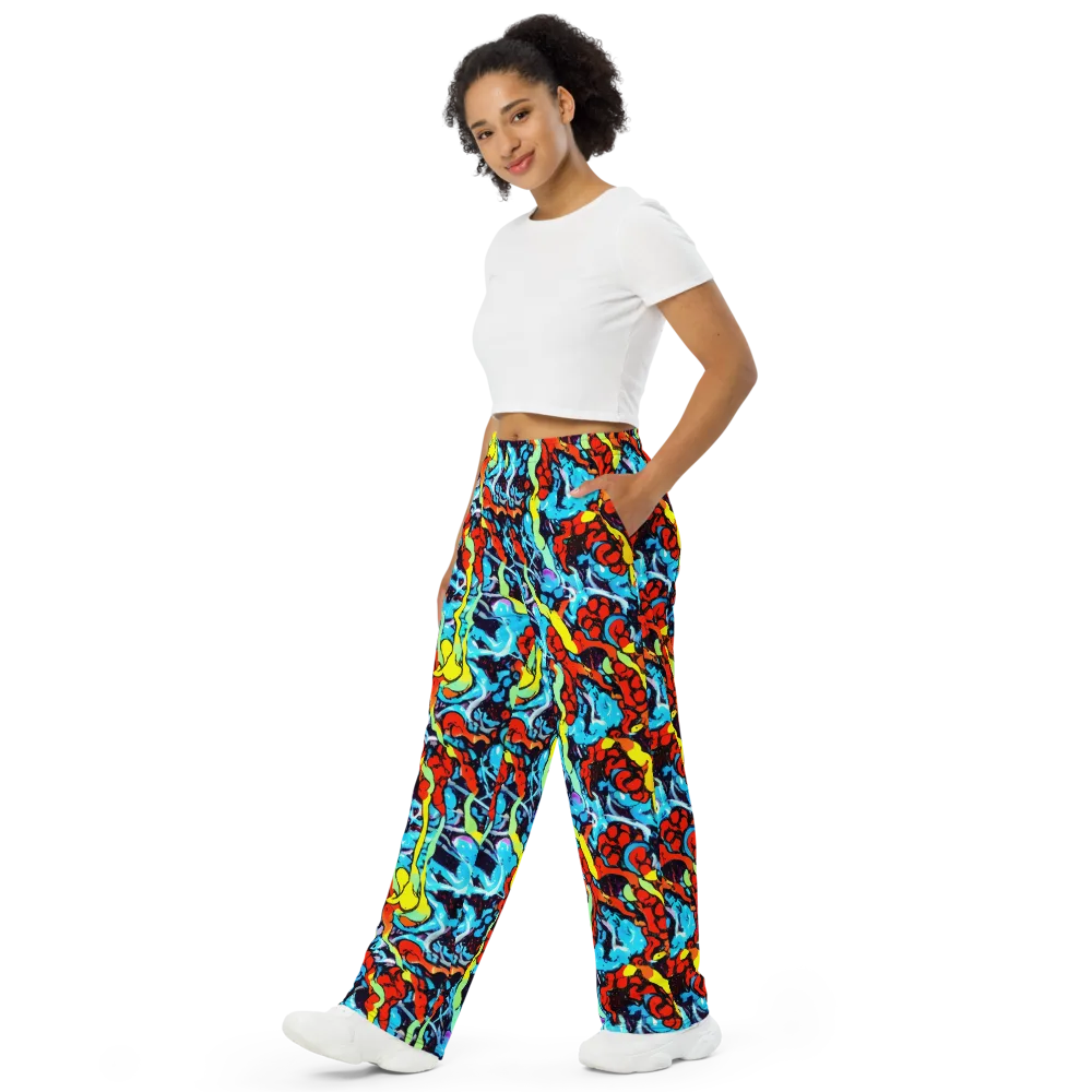 Electric Molten on Wide-Leg Pants — Left Front