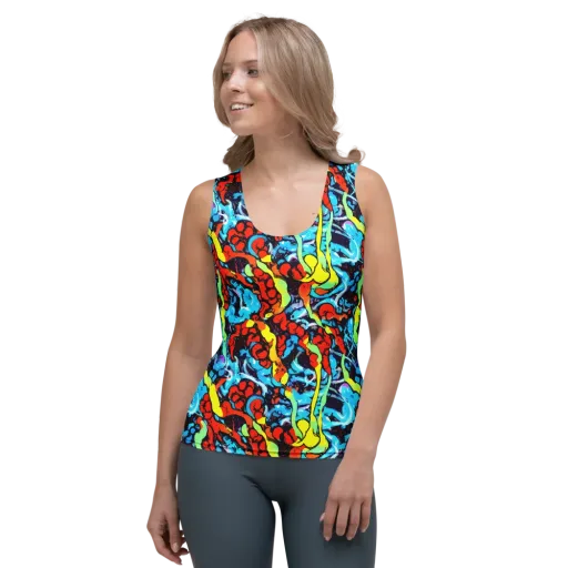 Electric Molten on a Women's Tank Top