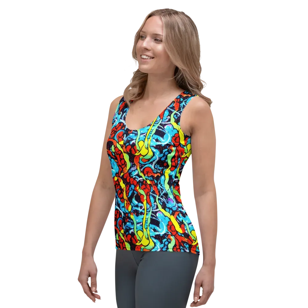 Electric Molten on Women's Tank Top — Left Front