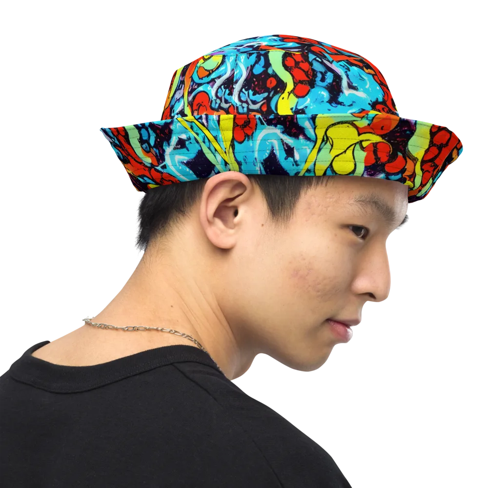 Electric Molten on Reversible Bucket Hat — Right Outside
