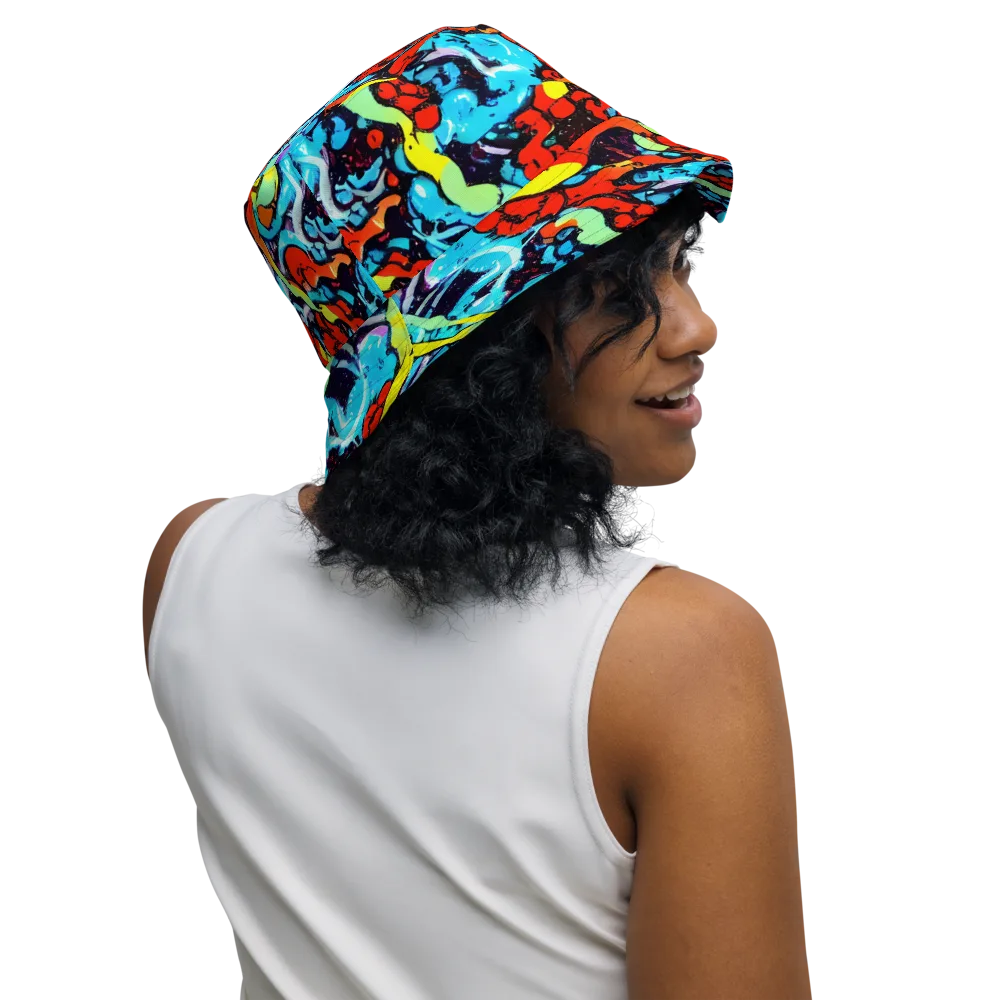 Electric Molten on Reversible Bucket Hat — Right Outside