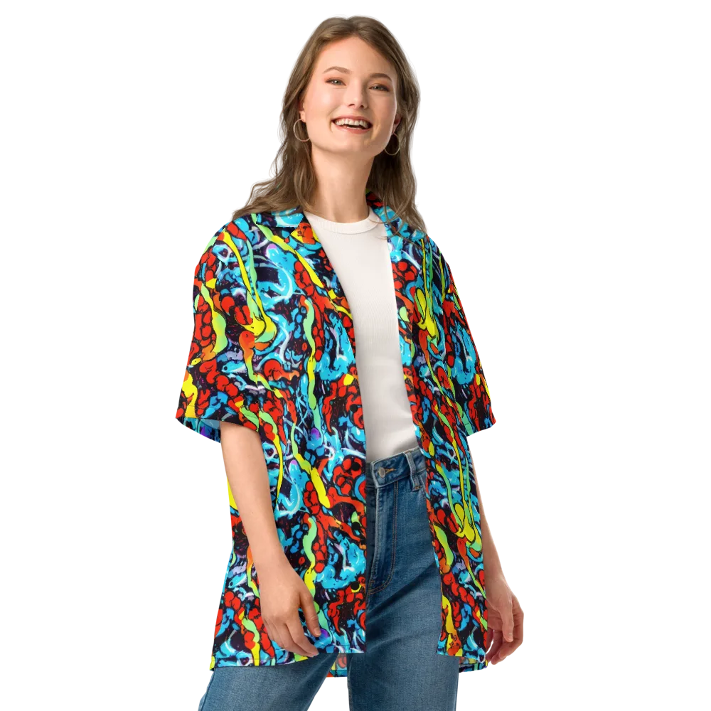 Electric Molten on Button Shirt — Front