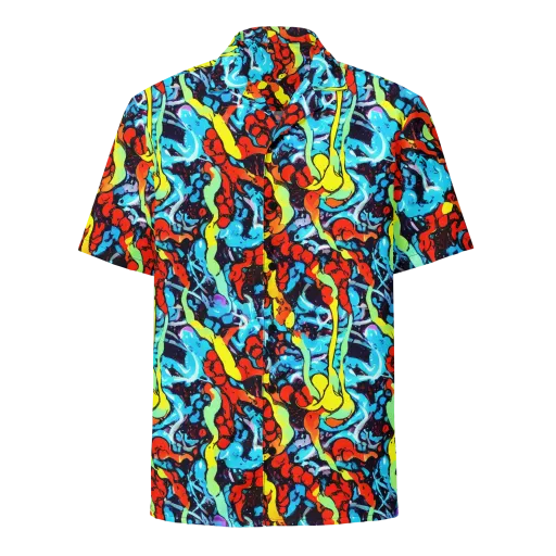 Electric Molten on a Button Shirt