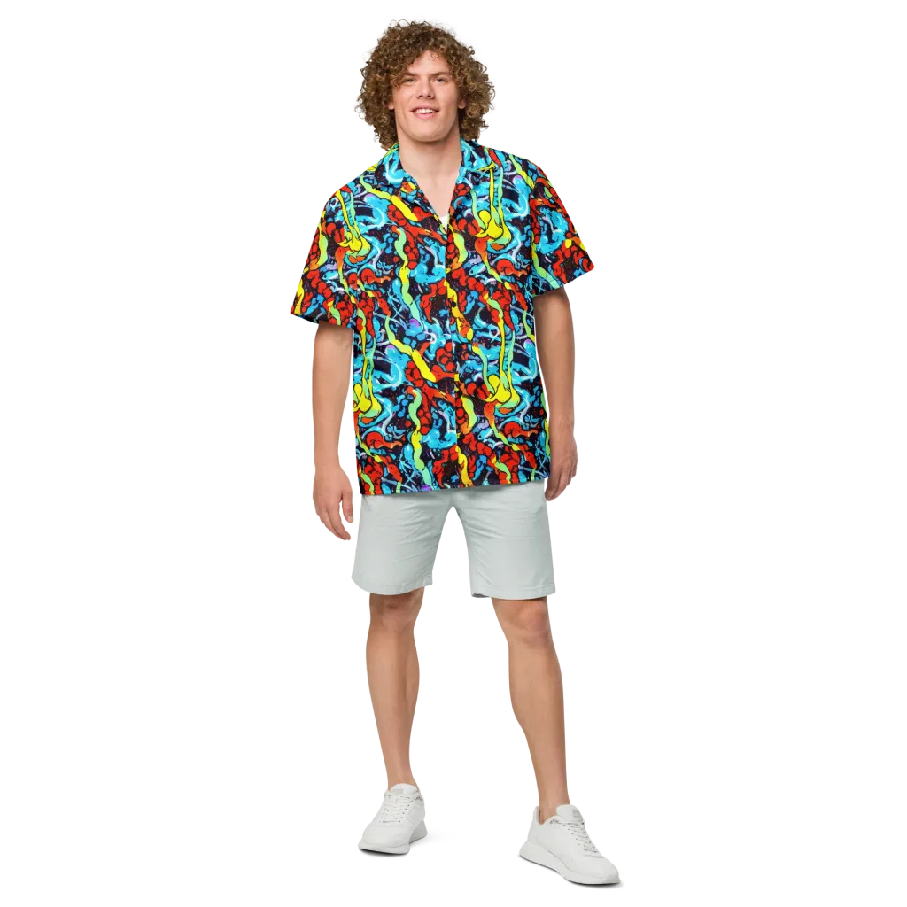 Electric Molten on Button Shirt — Front