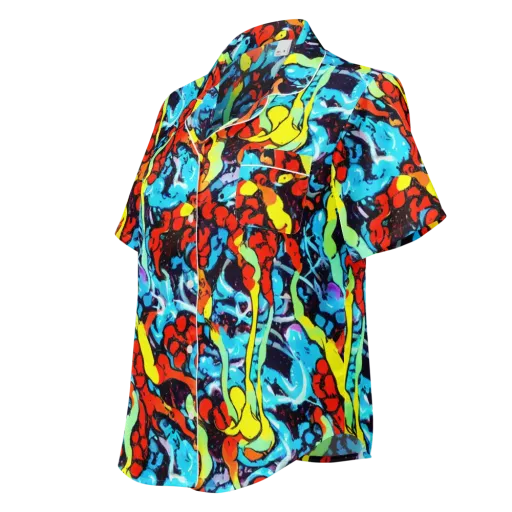 Electric Molten on a Women's Short Sleeve Pajama Top