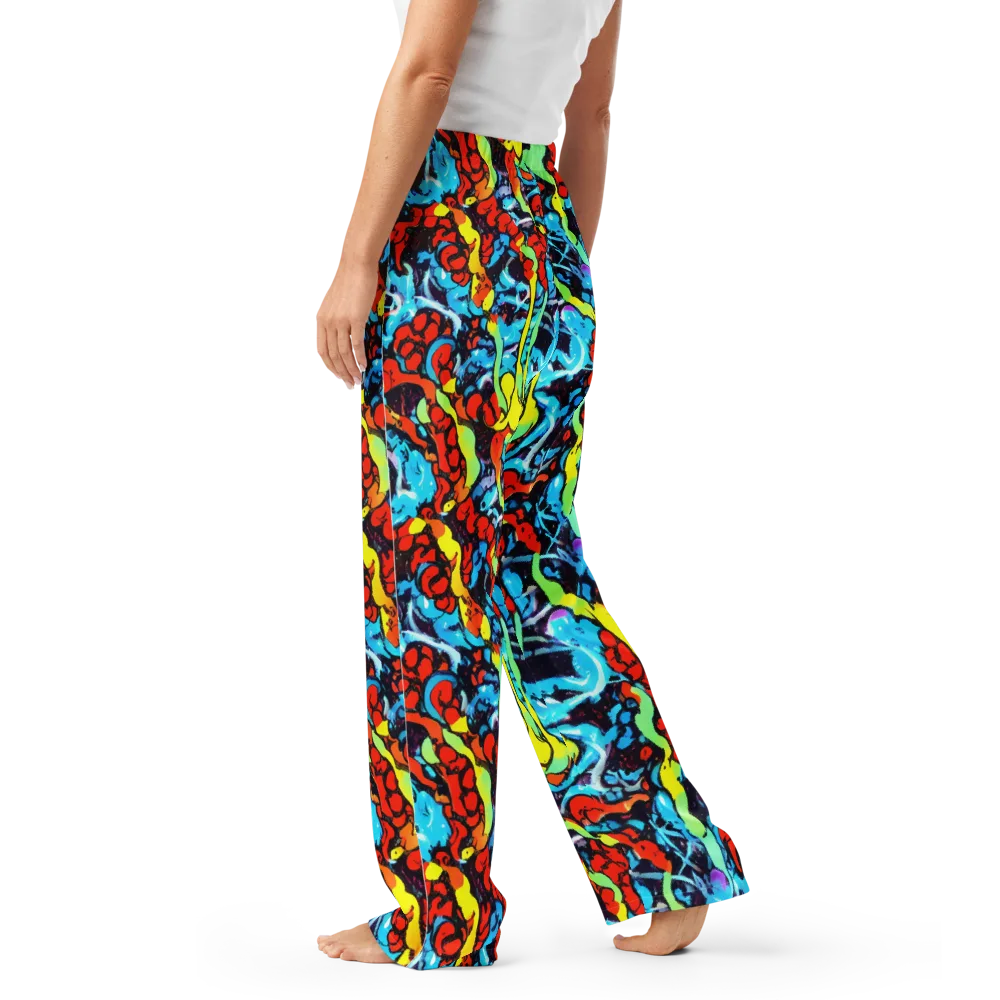 Electric Molten on Women's Pajama Pants — Left