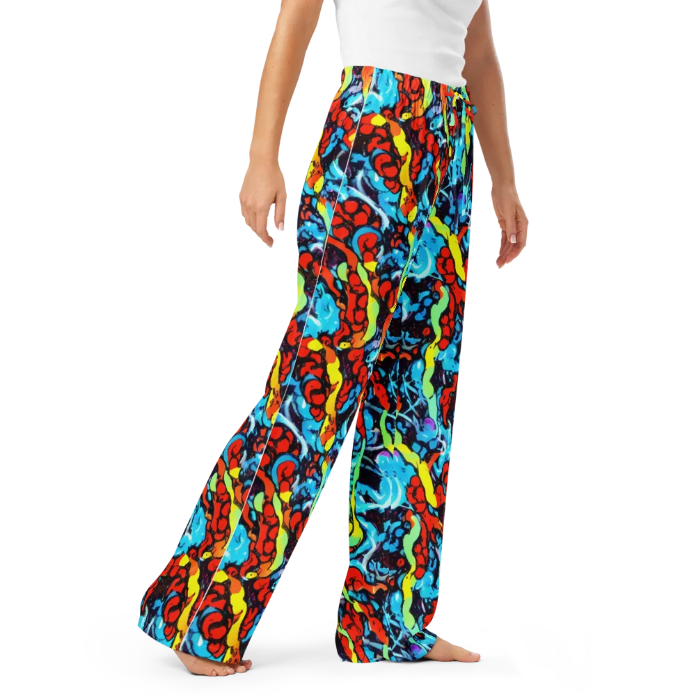 Electric Molten on Women's Pajama Pants — Right Front