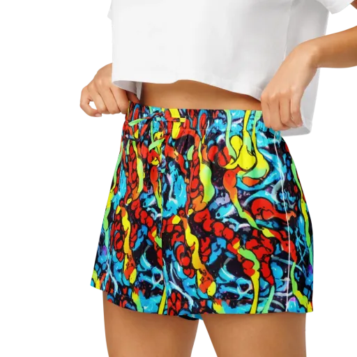 Electric Molten on a Women's Pajama Shorts