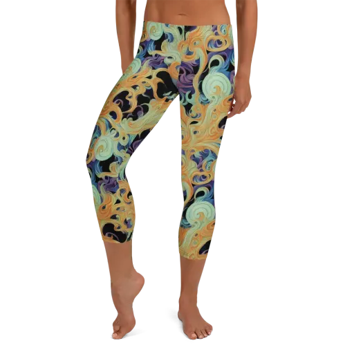 Velvet Vortex on a Capri Leggings