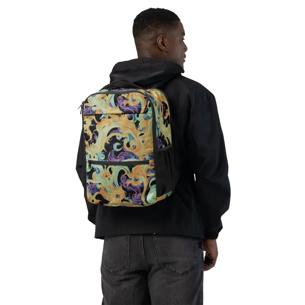 Velvet Vortex on Utility Backpack — Back