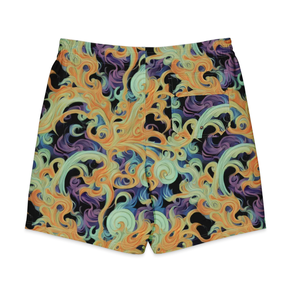 Velvet Vortex on Men's Board Shorts — Back