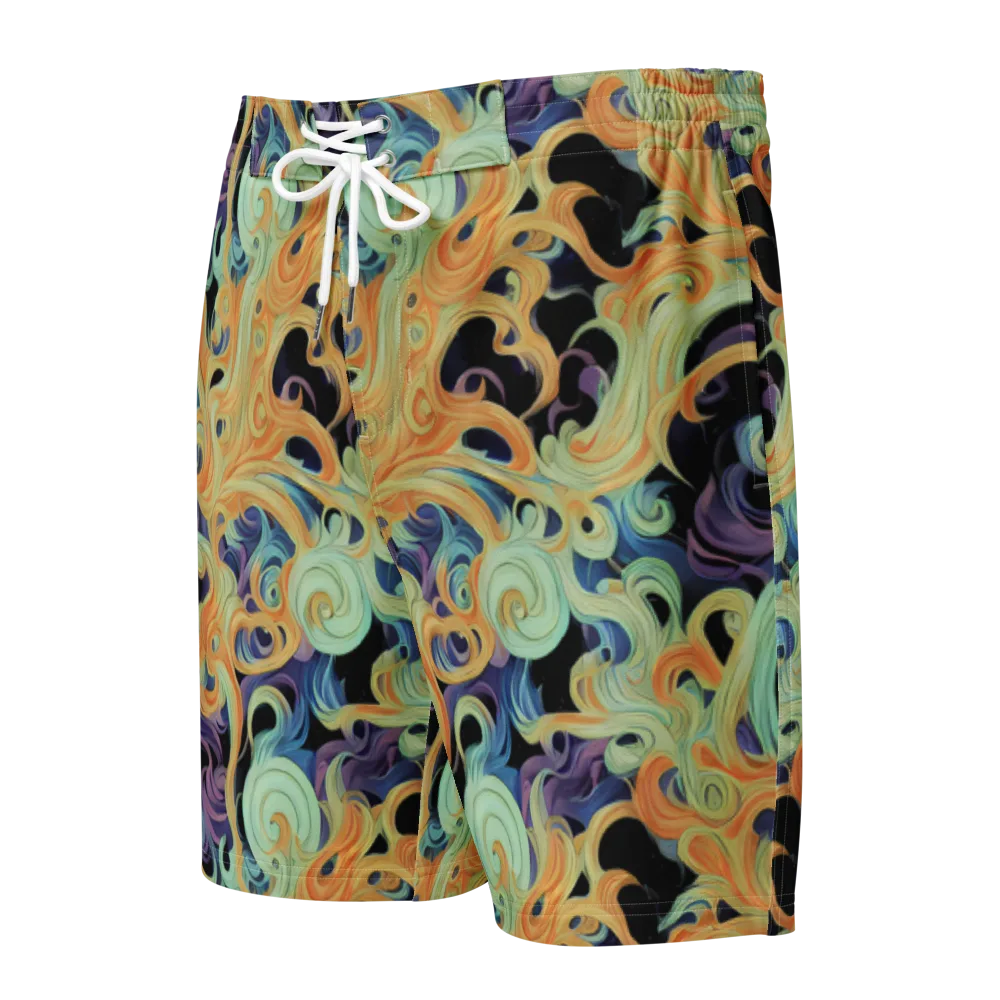 Velvet Vortex on Men's Board Shorts — Front