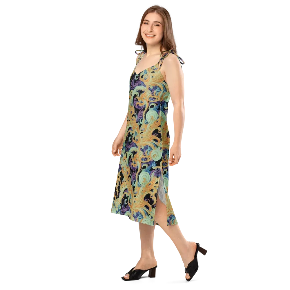 Velvet Vortex on Slip Dress — Left Front