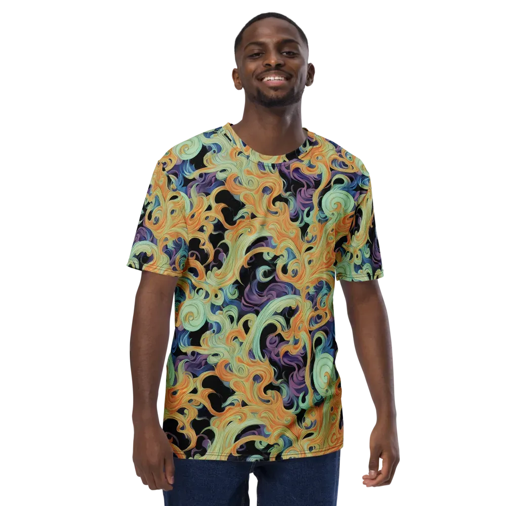 Velvet Vortex on Men's Crew Neck T-Shirt — Front