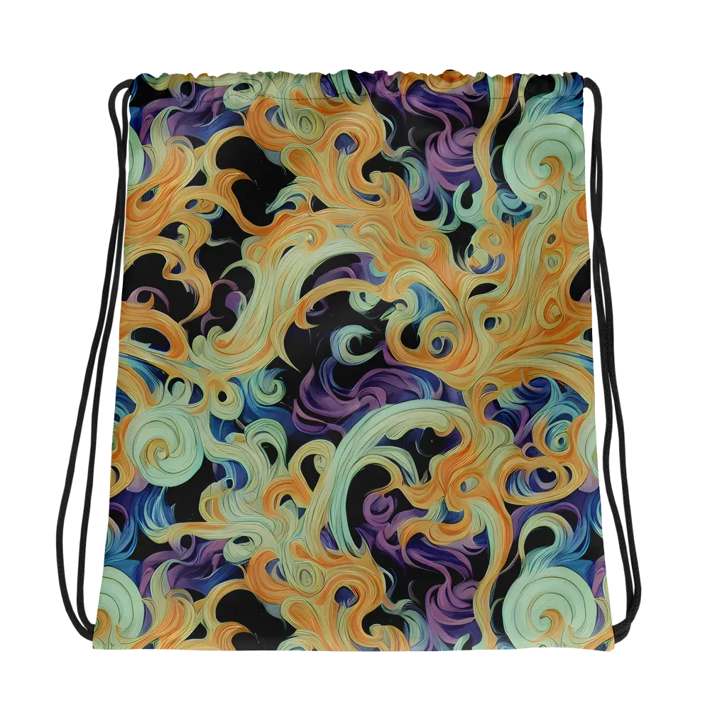 Velvet Vortex on Drawstring Bag — Photo