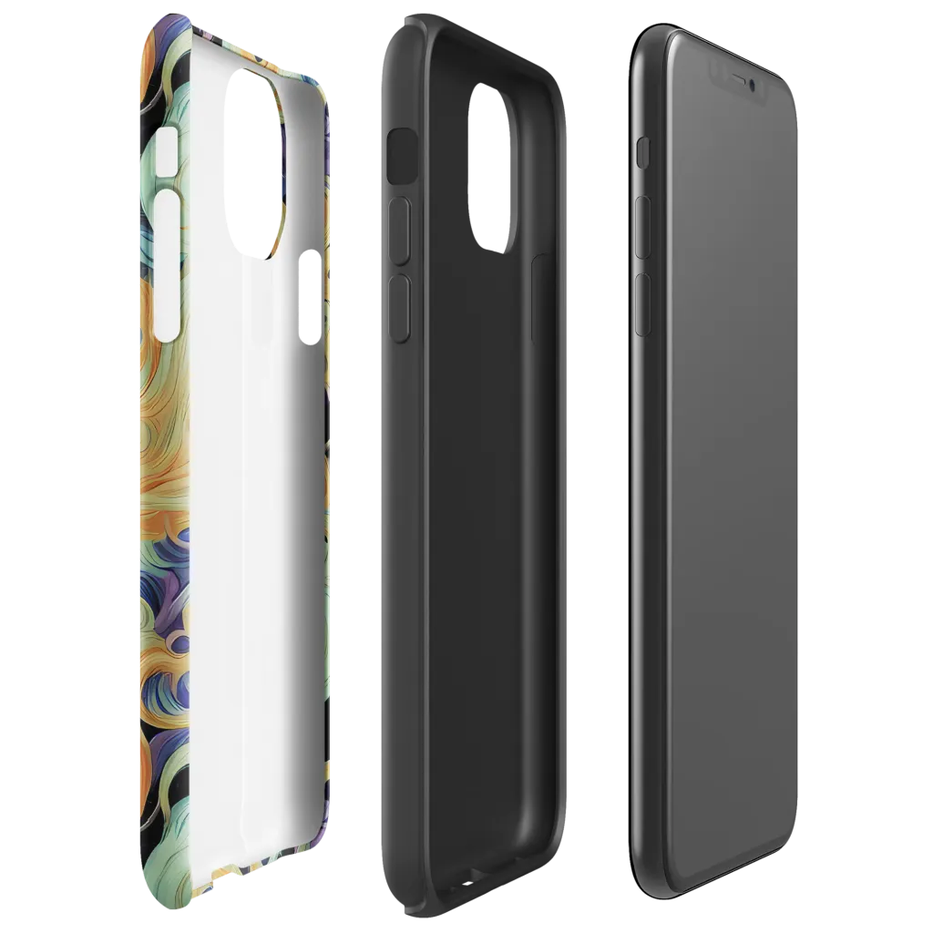 Velvet Vortex on Tough Case for iPhone® — Right