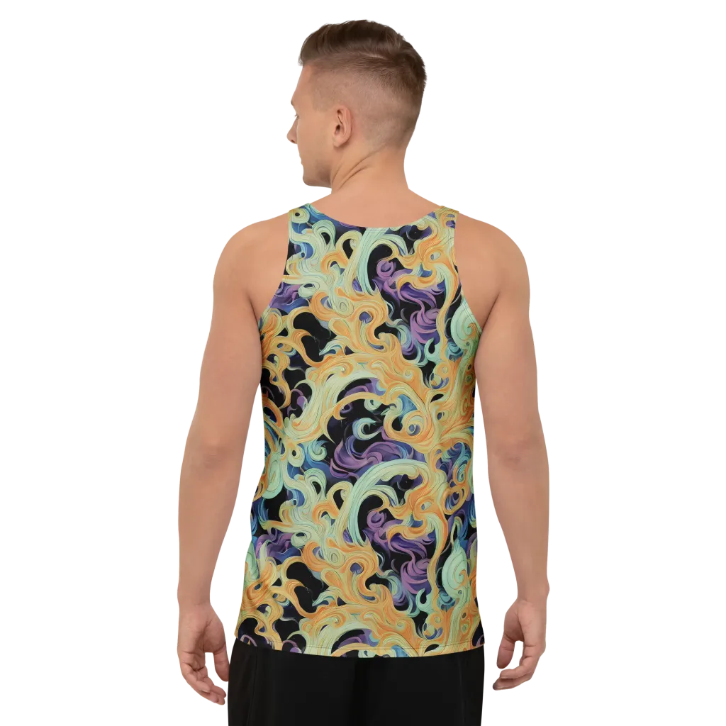 Velvet Vortex on Men's Tank Top — Back