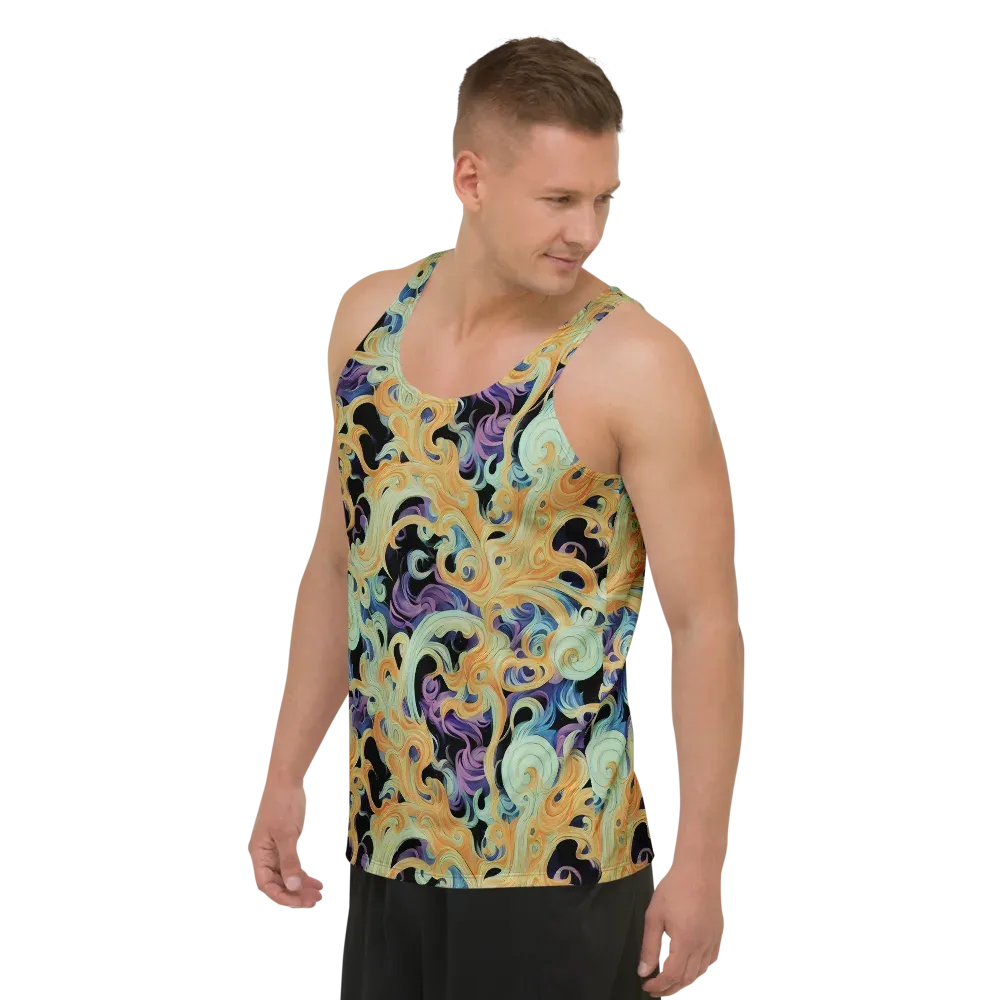 Velvet Vortex on Men's Tank Top — Left Front