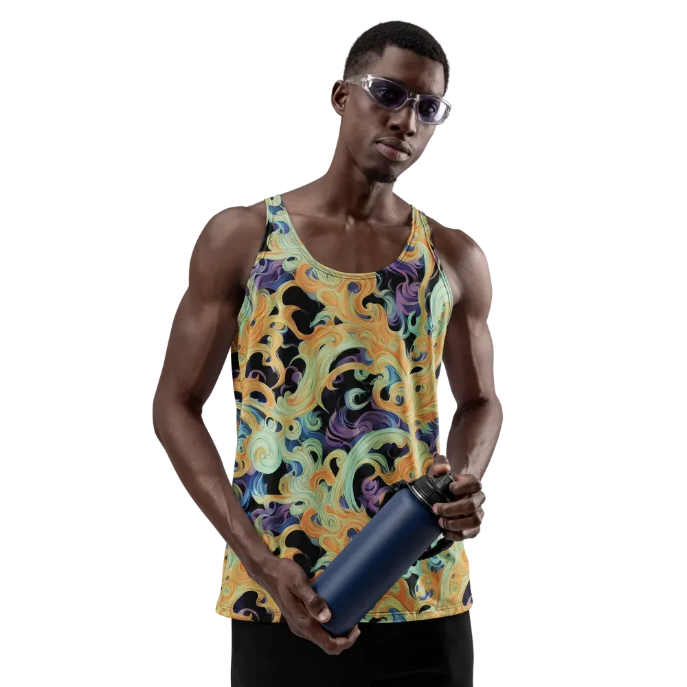 Velvet Vortex on Men's Tank Top — Front