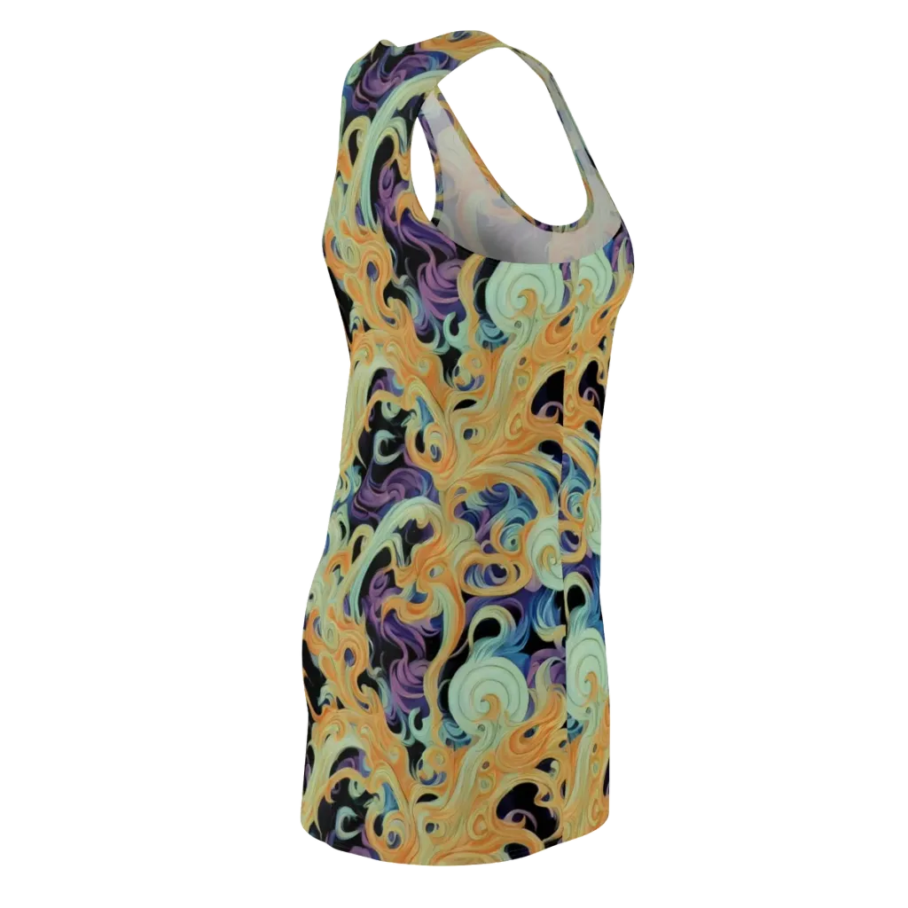 Velvet Vortex on Racerback Dress — Back Side