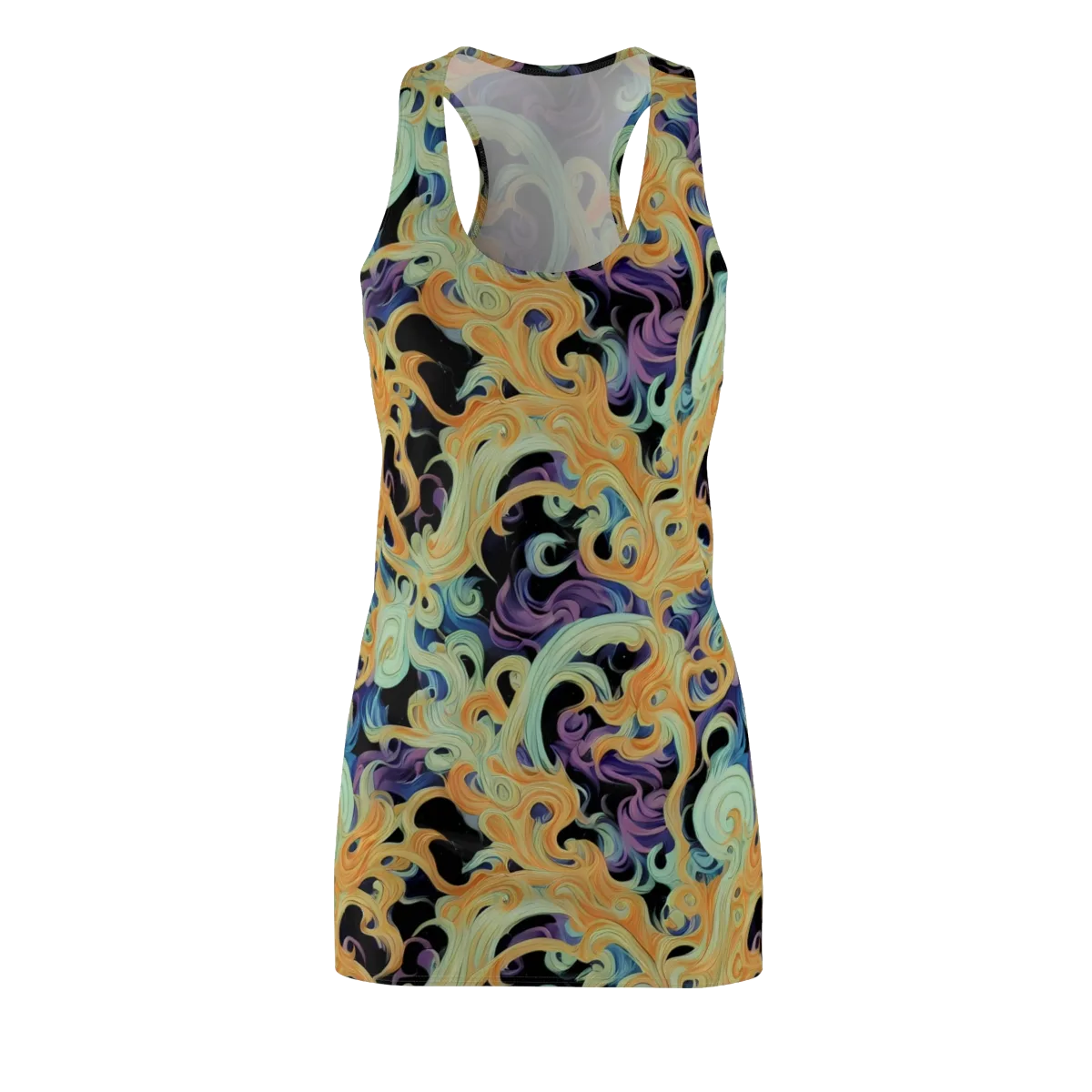 Velvet Vortex on Racerback Dress — Front