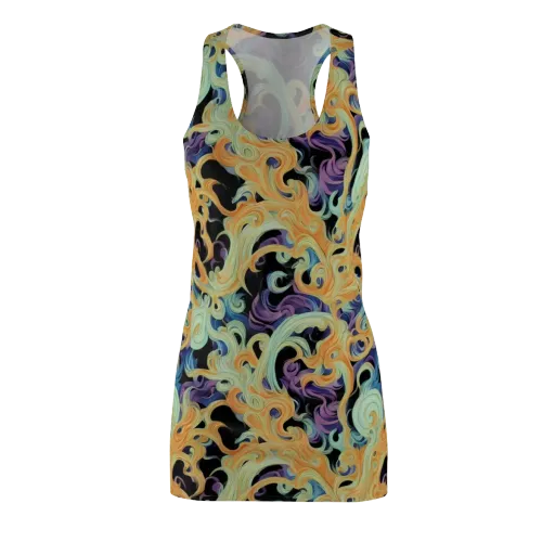 Velvet Vortex on a Racerback Dress