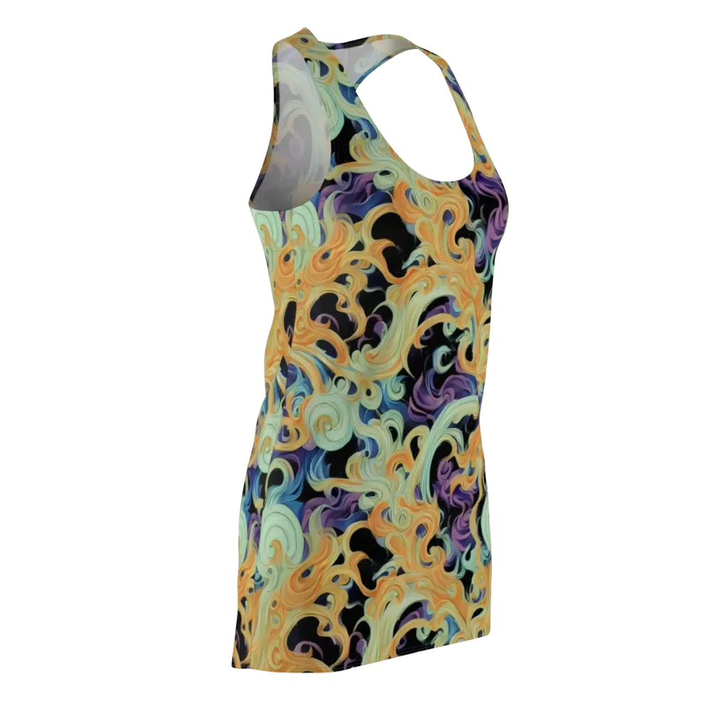 Velvet Vortex on Racerback Dress — Front Side