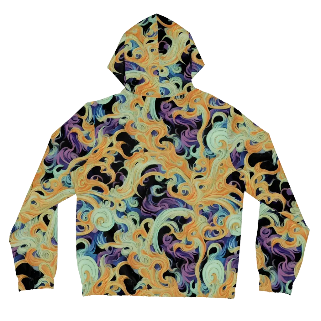 Velvet Vortex on Women's Full-Zip Hoodie — Back