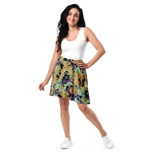 Velvet Vortex on a Skater Skirt