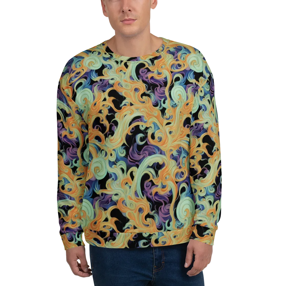 Velvet Vortex on Sweatshirt — Front