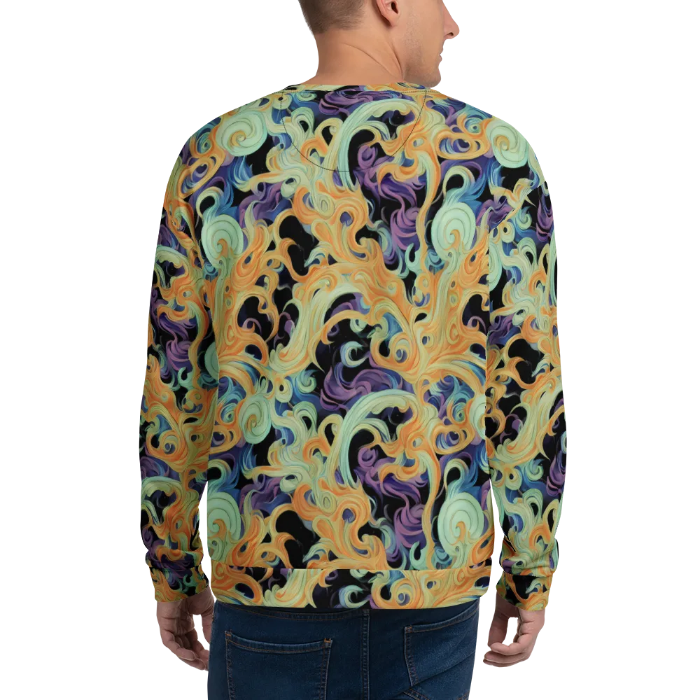 Velvet Vortex on Sweatshirt — Back