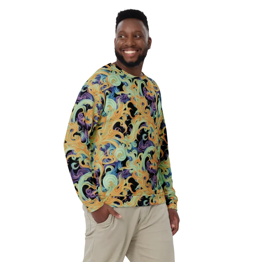Velvet Vortex on Sweatshirt — Front