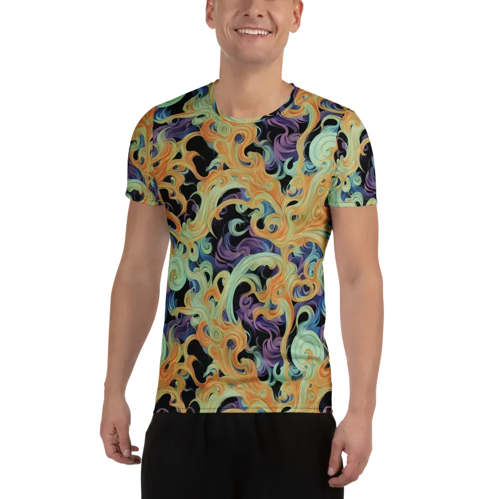 Velvet Vortex on Men's Athletic T-Shirt — Front