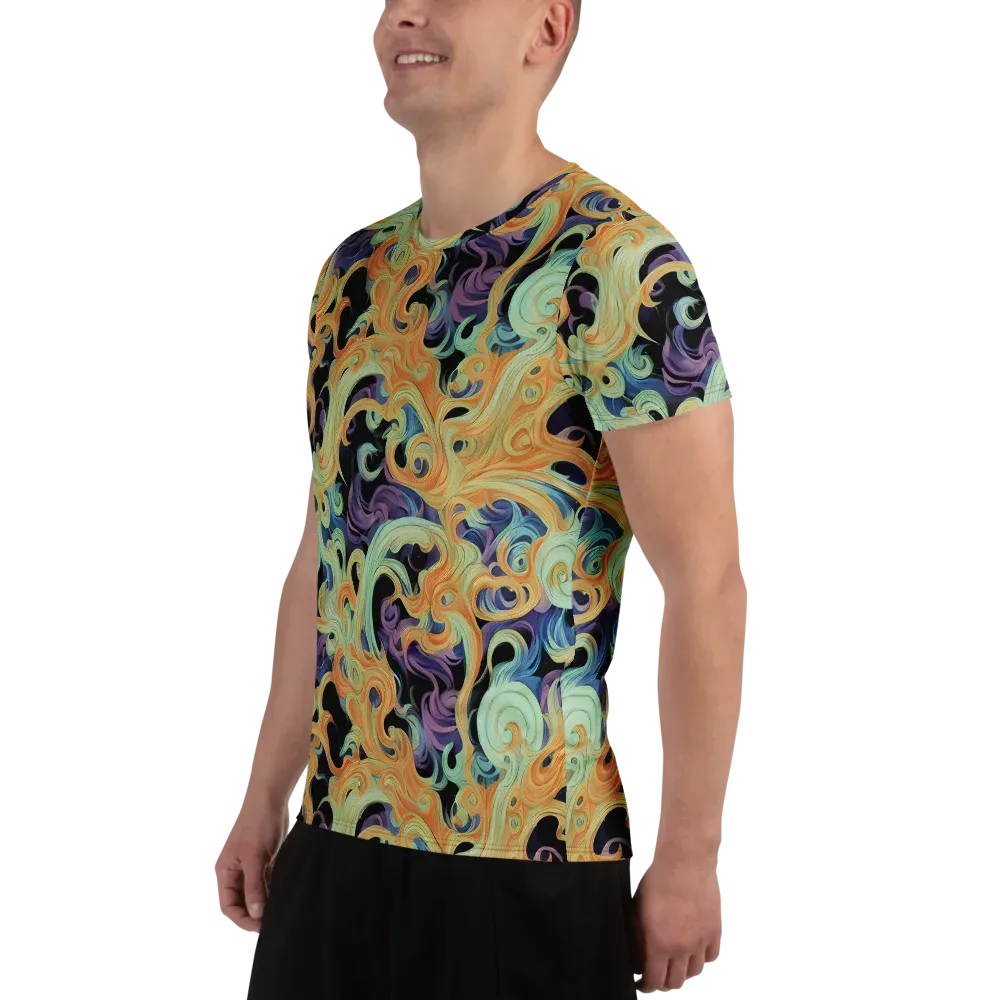 Velvet Vortex on Men's Athletic T-Shirt — Left