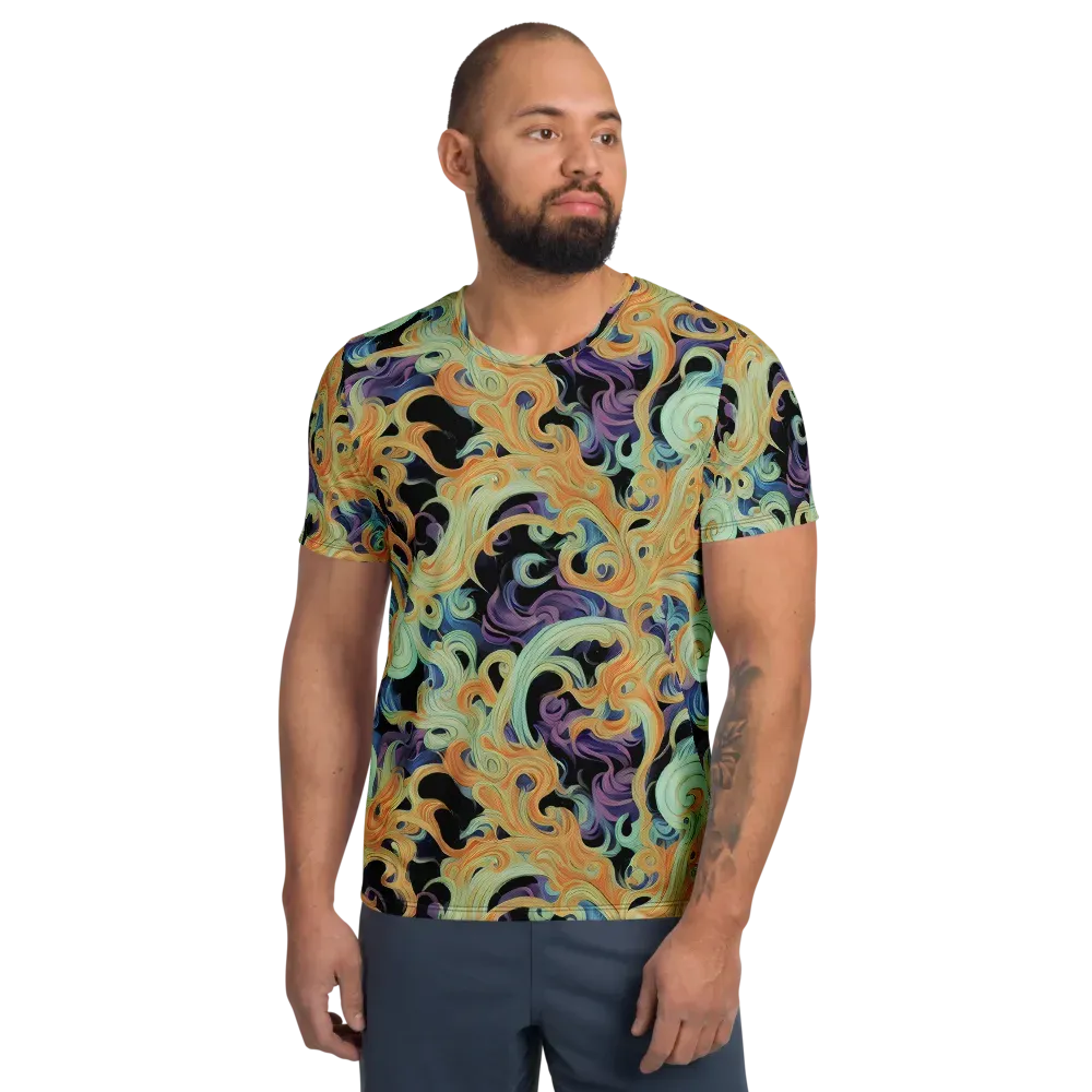 Velvet Vortex on Men's Athletic T-Shirt — Front