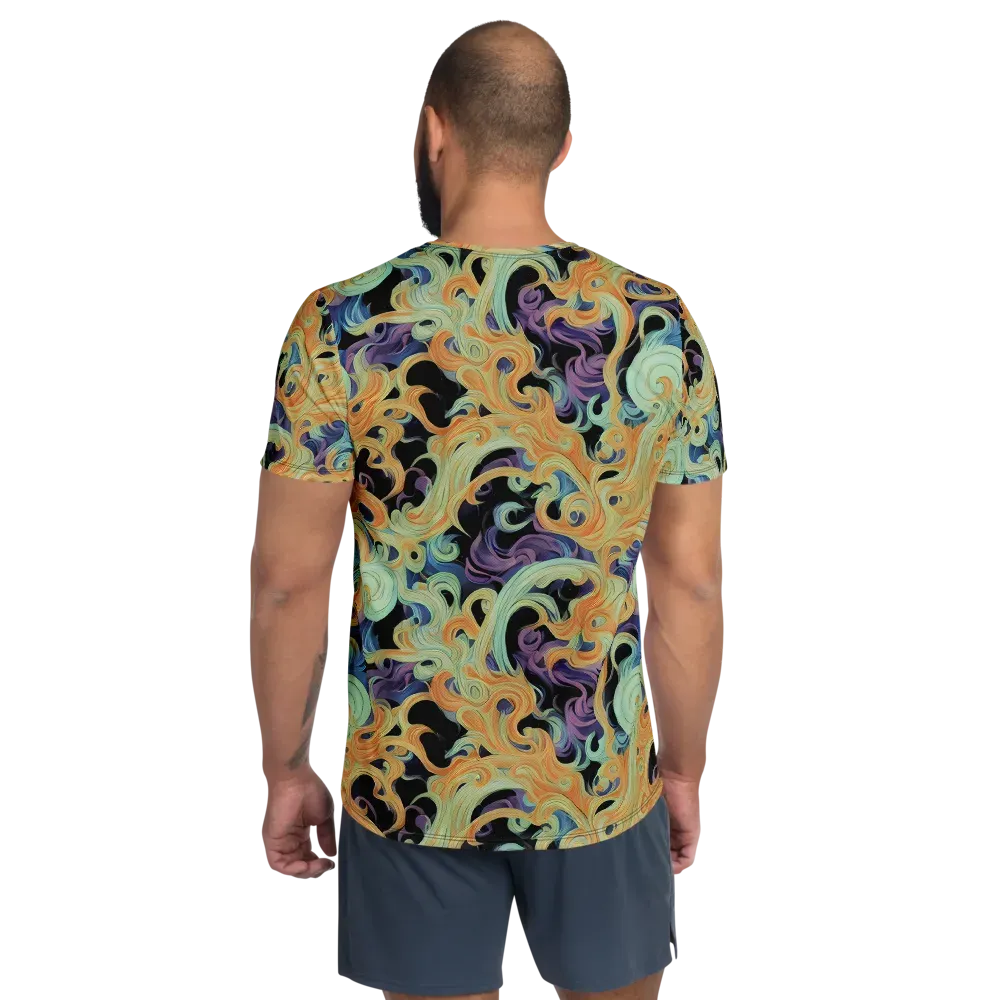 Velvet Vortex on Men's Athletic T-Shirt — Back