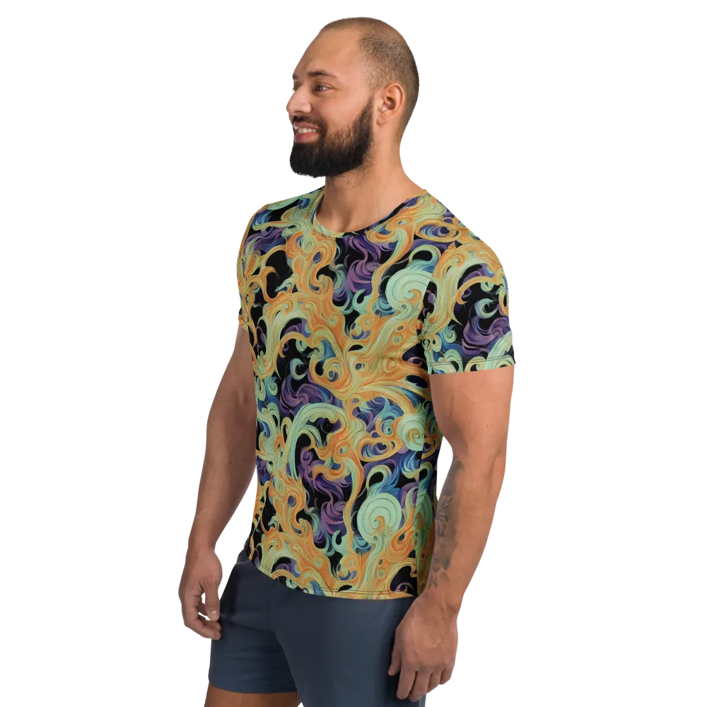 Velvet Vortex on Men's Athletic T-Shirt — Left