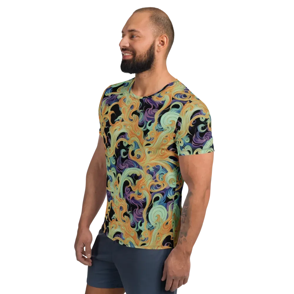 Velvet Vortex on Men's Athletic T-Shirt — Left