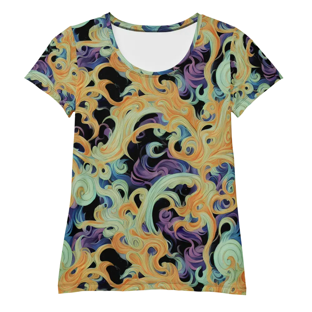 Velvet Vortex on Women's Athletic T-Shirt — Front