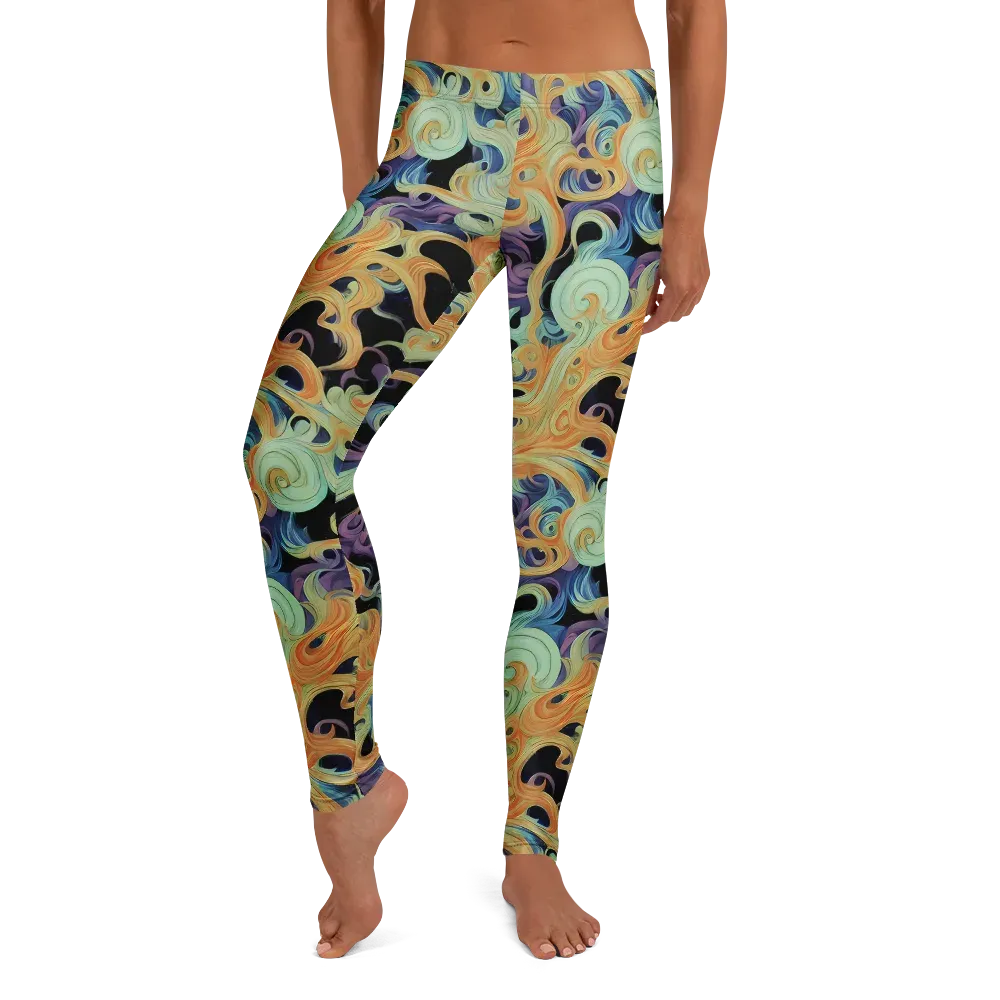 Velvet Vortex on Leggings — Front