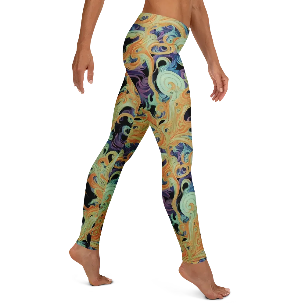 Velvet Vortex on Leggings — Right