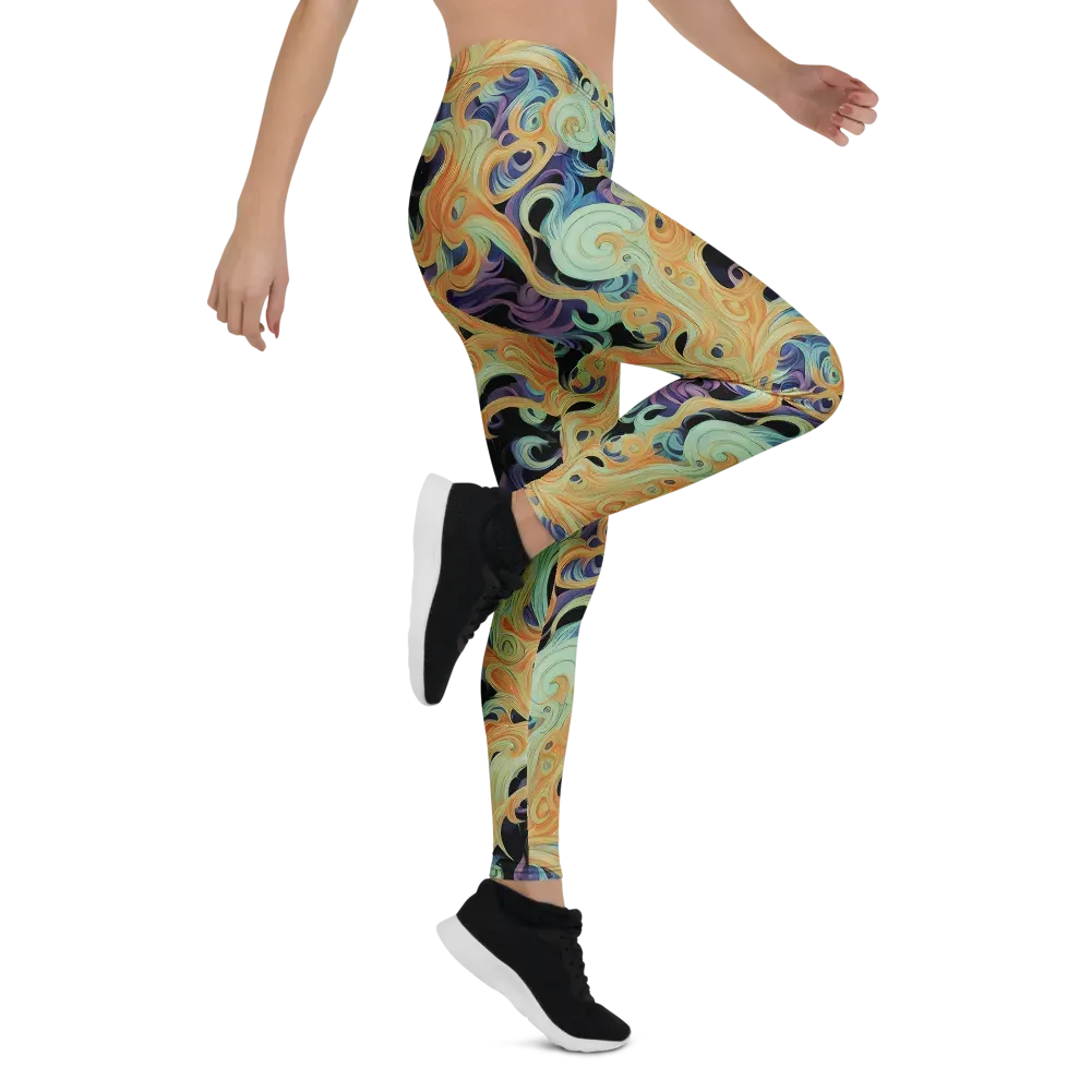 Velvet Vortex on Leggings — Right