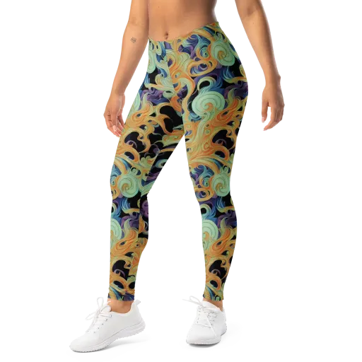 Velvet Vortex on a Leggings