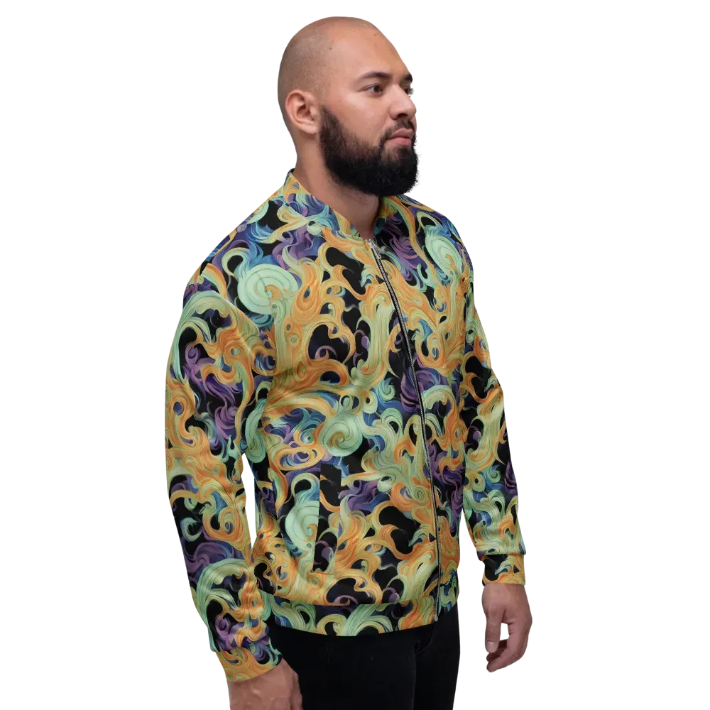 Velvet Vortex on Bomber Jacket — Right