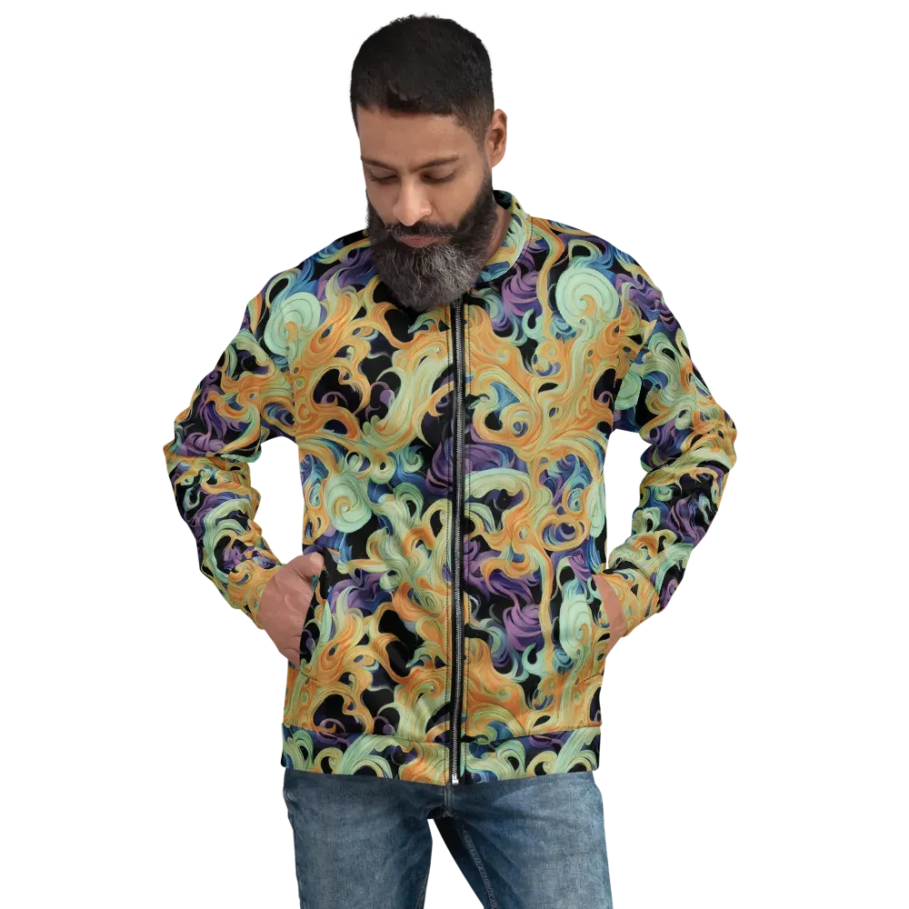 Velvet Vortex on Bomber Jacket — Front